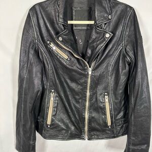 Women's Black lamb Leather Jacket